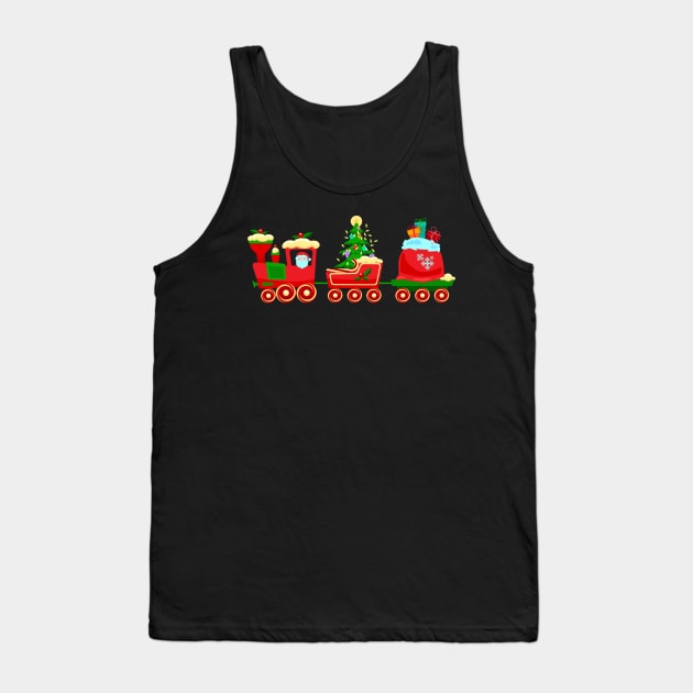 Christmas Train Tank Top by holidaystore